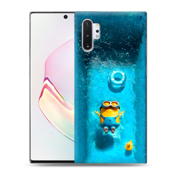 Силиконовый чехол на Samsung Galaxy Note 10 Plus с принтом Миньоны