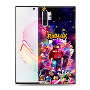 Силиконовый чехол на Samsung Galaxy Note 10 Plus с принтом Roblox Роблокс