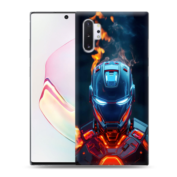 Силиконовый чехол на Samsung Galaxy Note 10 Plus с принтом IronMan Железный человек