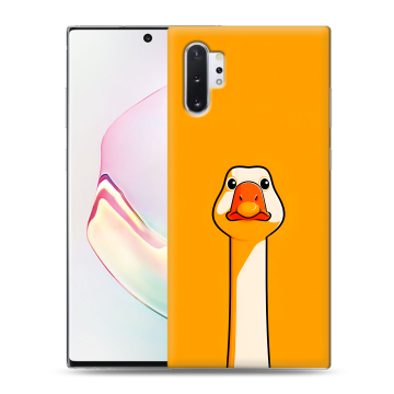 Силиконовый чехол на Samsung Galaxy Note 10 Plus с принтом Смешная утка Силиконовый чехол на Samsung Galaxy Note 10 Plus с принтом Смешная утка
