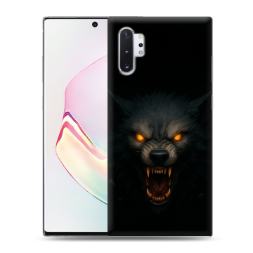 Силиконовый чехол на Samsung Galaxy Note 10 Plus с принтом Волк Силиконовый чехол на Samsung Galaxy Note 10 Plus с принтом Волк