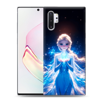 Силиконовый чехол на Samsung Galaxy Note 10 Plus с принтом Холодное сердце Frozen Силиконовый чехол на Samsung Galaxy Note 10 Plus с принтом Холодное сердце Frozen