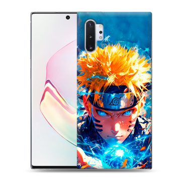 Силиконовый чехол на Samsung Galaxy Note 10 Plus с принтом Аниме Наруто Naruto