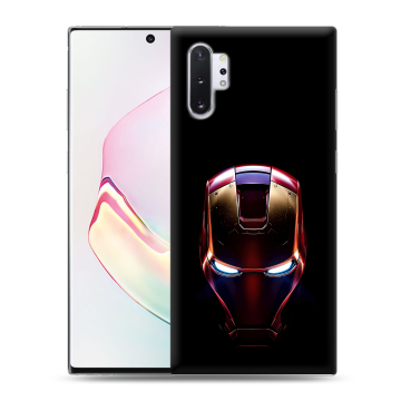 Силиконовый чехол на Samsung Galaxy Note 10 Plus с принтом IronMan Железный человек Силиконовый чехол на Samsung Galaxy Note 10 Plus с принтом IronMan Железный человек
