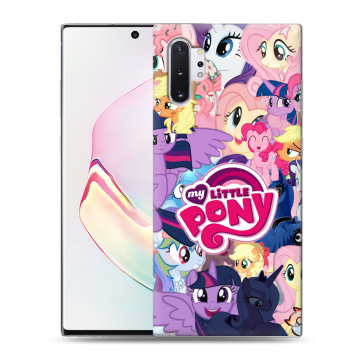 Силиконовый чехол на Samsung Galaxy Note 10 Plus с принтом My little pony Дружба чудо Силиконовый чехол на Samsung Galaxy Note 10 Plus с принтом My little pony Дружба чудо
