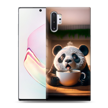 Силиконовый чехол на Samsung Galaxy Note 10 Plus с принтом смешная панда Силиконовый чехол на Samsung Galaxy Note 10 Plus с принтом смешная панда