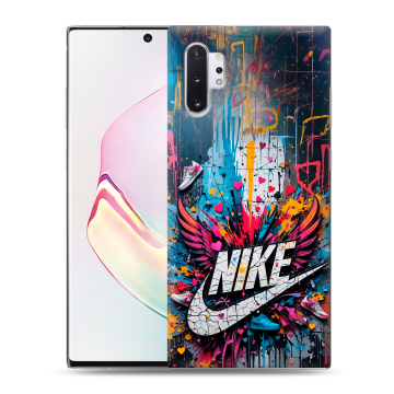 Силиконовый чехол на Samsung Galaxy Note 10 Plus с принтом Nike Найк