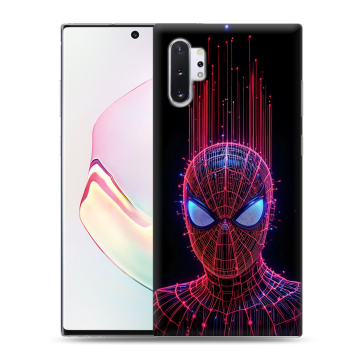 Силиконовый чехол на Samsung Galaxy Note 10 Plus с принтом Spiderman Человек паук Силиконовый чехол на Samsung Galaxy Note 10 Plus с принтом Spiderman Человек паук