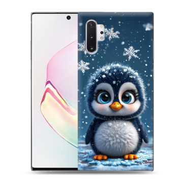 Силиконовый чехол на Samsung Galaxy Note 10 Plus с принтом Новый год Силиконовый чехол на Samsung Galaxy Note 10 Plus с принтом Новый год