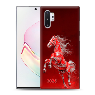 Силиконовый чехол на Samsung Galaxy Note 10 Plus с принтом Новый год Силиконовый чехол на Samsung Galaxy Note 10 Plus с принтом Новый год