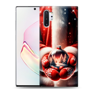 Силиконовый чехол на Samsung Galaxy Note 10 Plus с принтом Новый год Силиконовый чехол на Samsung Galaxy Note 10 Plus с принтом Новый год