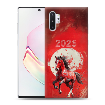 Силиконовый чехол на Samsung Galaxy Note 10 Plus с принтом Новый год Силиконовый чехол на Samsung Galaxy Note 10 Plus с принтом Новый год
