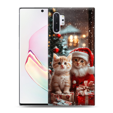 Силиконовый чехол на Samsung Galaxy Note 10 Plus с принтом Новый год Силиконовый чехол на Samsung Galaxy Note 10 Plus с принтом Новый год