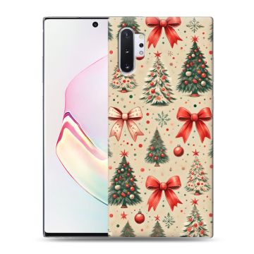 Силиконовый чехол на Samsung Galaxy Note 10 Plus с принтом Новый год Силиконовый чехол на Samsung Galaxy Note 10 Plus с принтом Новый год