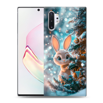 Силиконовый чехол на Samsung Galaxy Note 10 Plus с принтом Новый год Силиконовый чехол на Samsung Galaxy Note 10 Plus с принтом Новый год