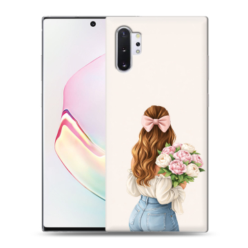 Силиконовый чехол на Samsung Galaxy Note 10 Plus с принтом женский Силиконовый чехол на Samsung Galaxy Note 10 Plus с принтом женский