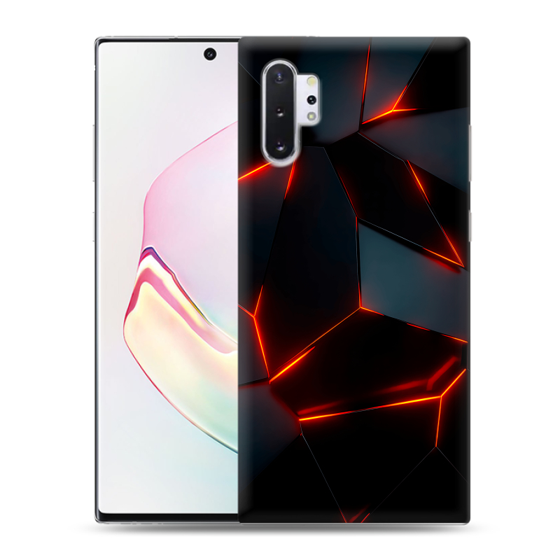 Силиконовый чехол на Samsung Galaxy Note 10 Plus с принтом Яркие абстракции Силиконовый чехол на Samsung Galaxy Note 10 Plus с принтом Яркие абстракции