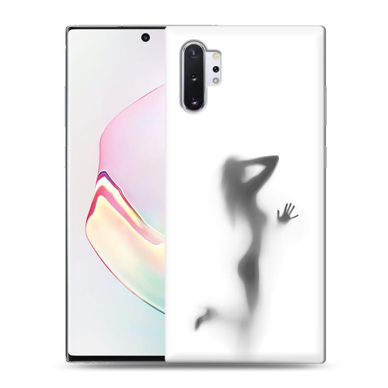 Силиконовый чехол на Samsung Galaxy Note 10 Plus с принтом Силуэт Силиконовый чехол на Samsung Galaxy Note 10 Plus с принтом Силуэт