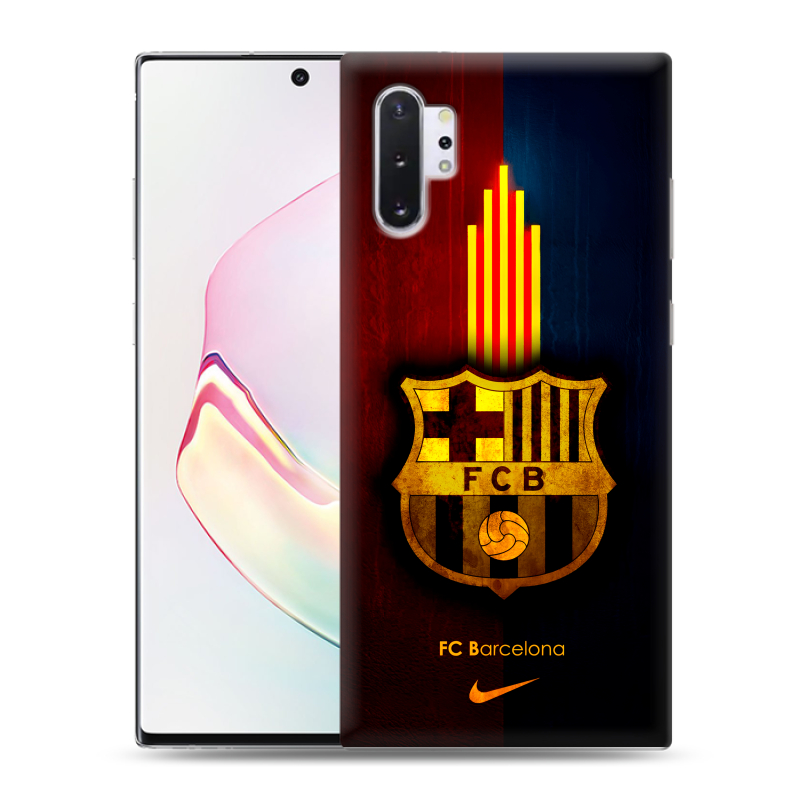 Силиконовый чехол на Samsung Galaxy Note 10 Plus с принтом Барселона Barcelona Силиконовый чехол на Samsung Galaxy Note 10 Plus с принтом Барселона Barcelona