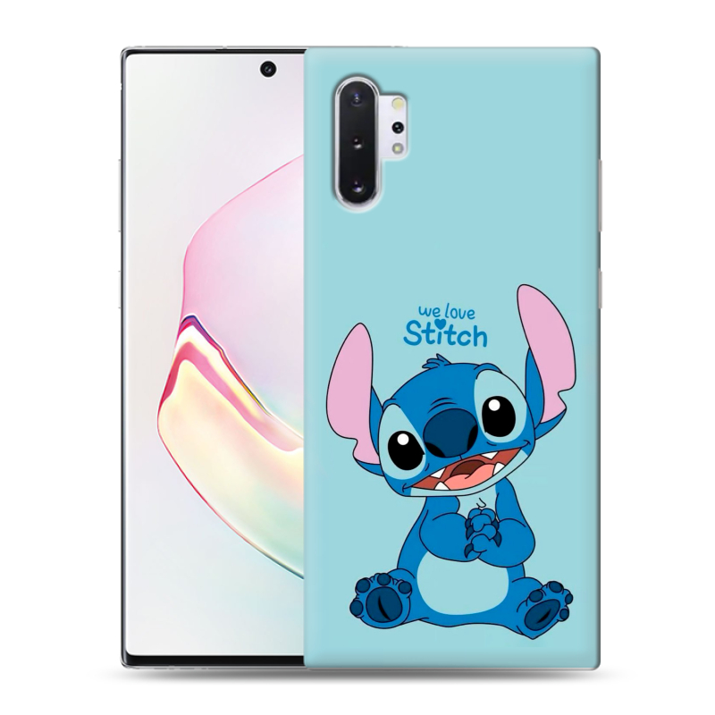 Силиконовый чехол на Samsung Galaxy Note 10 Plus с принтом Лило и Стич Силиконовый чехол на Samsung Galaxy Note 10 Plus с принтом Лило и Стич