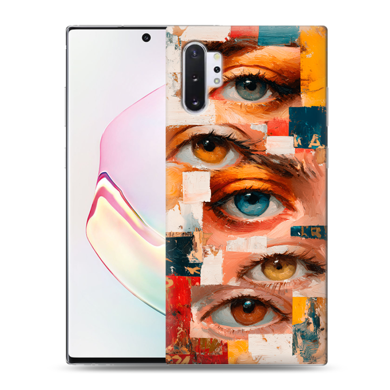 Силиконовый чехол на Samsung Galaxy Note 10 Plus с принтом Модный принт Силиконовый чехол на Samsung Galaxy Note 10 Plus с принтом Модный принт