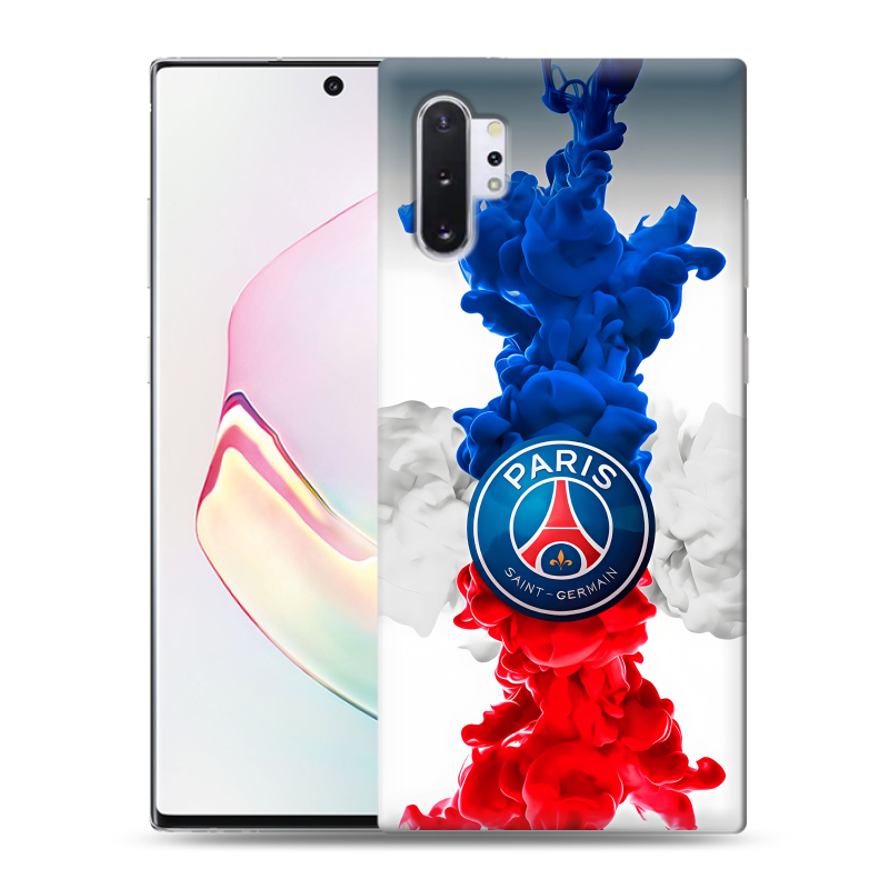 Силиконовый противоударный чехол на Samsung Galaxy Note 10 Plus с принтом PSG ПСЖ Силиконовый противоударный чехол на Samsung Galaxy Note 10 Plus с принтом PSG ПСЖ