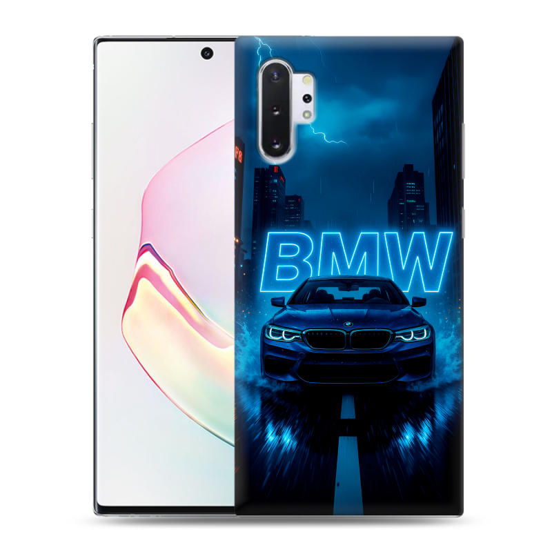 Силиконовый чехол на Samsung Galaxy Note 10 Plus с принтом BMW БМВ Силиконовый чехол на Samsung Galaxy Note 10 Plus с принтом BMW БМВ