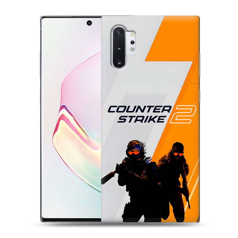 Силиконовый противоударный чехол на Samsung Galaxy Note 10 Plus с принтом Counter Strike Силиконовый противоударный чехол на Samsung Galaxy Note 10 Plus с принтом Counter Strike