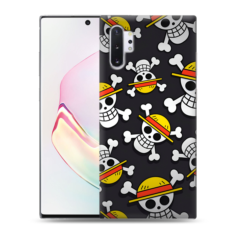 Силиконовый чехол на Samsung Galaxy Note 10 Plus с принтом One Piece Ван Пис Силиконовый чехол на Samsung Galaxy Note 10 Plus с принтом One Piece Ван Пис