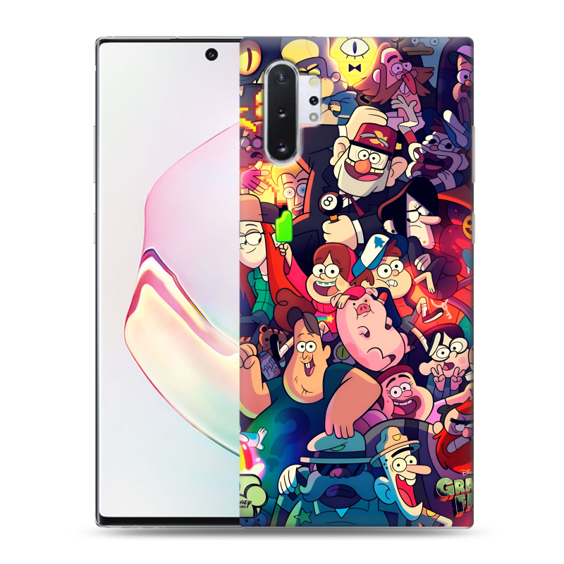 Силиконовый чехол на Samsung Galaxy Note 10 Plus с принтом Gravity Falls Гравити Фолз Силиконовый чехол на Samsung Galaxy Note 10 Plus с принтом Gravity Falls Гравити Фолз