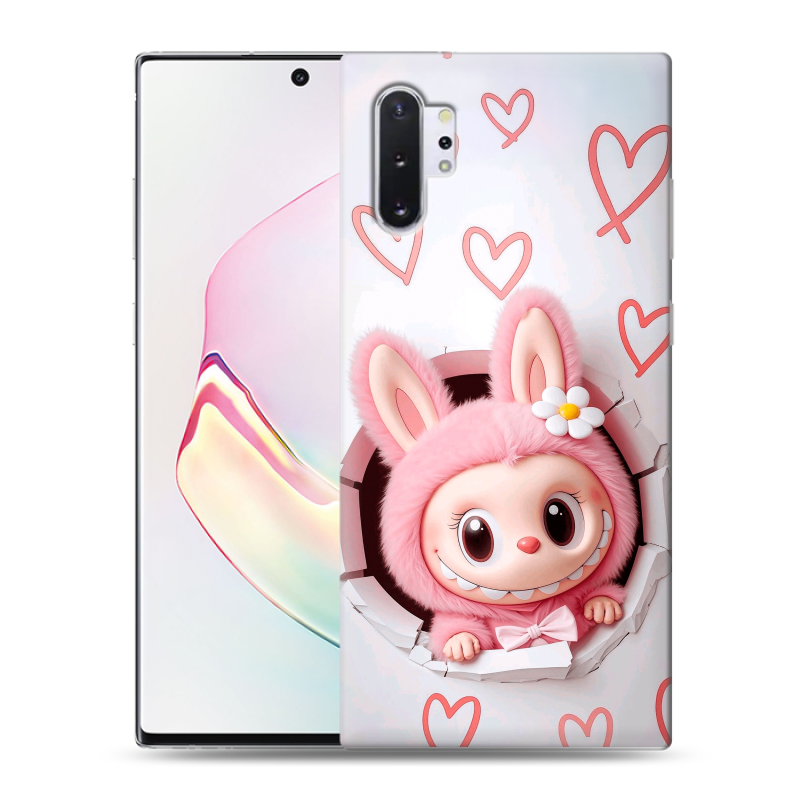 Силиконовый чехол на Samsung Galaxy Note 10 Plus с принтом Labubu Лабубу Силиконовый чехол на Samsung Galaxy Note 10 Plus с принтом Labubu Лабубу