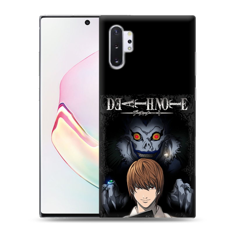 Силиконовый чехол на Samsung Galaxy Note 10 Plus с принтом Death note Тетрадь смерти Силиконовый чехол на Samsung Galaxy Note 10 Plus с принтом Death note Тетрадь смерти
