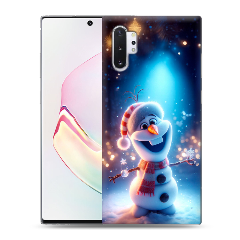 Силиконовый чехол на Samsung Galaxy Note 10 Plus с принтом Новый год Силиконовый чехол на Samsung Galaxy Note 10 Plus с принтом Новый год