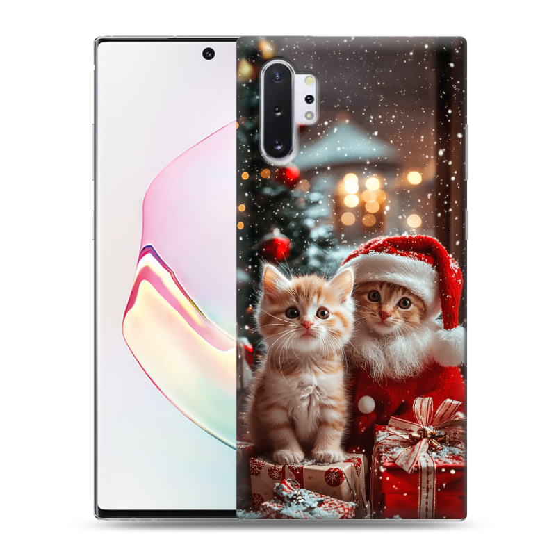 Силиконовый чехол на Samsung Galaxy Note 10 Plus с принтом Новый год Силиконовый чехол на Samsung Galaxy Note 10 Plus с принтом Новый год