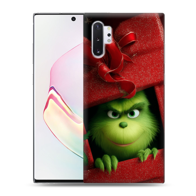 Силиконовый чехол на Samsung Galaxy Note 10 Plus с принтом Новый год Силиконовый чехол на Samsung Galaxy Note 10 Plus с принтом Новый год