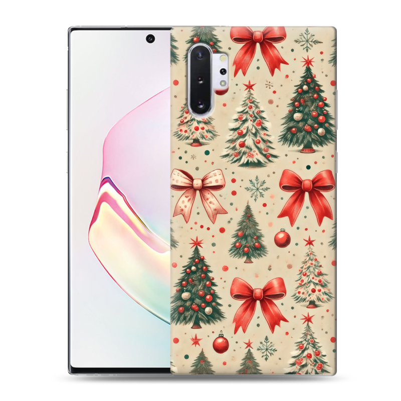 Силиконовый чехол на Samsung Galaxy Note 10 Plus с принтом Новый год Силиконовый чехол на Samsung Galaxy Note 10 Plus с принтом Новый год