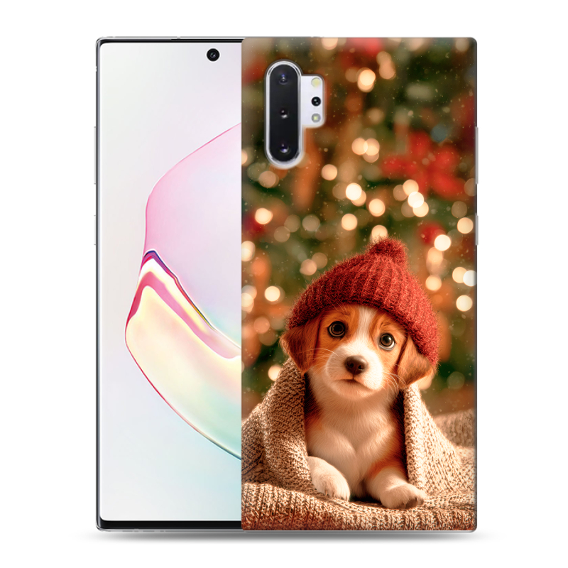 Силиконовый чехол на Samsung Galaxy Note 10 Plus с принтом Новый год Силиконовый чехол на Samsung Galaxy Note 10 Plus с принтом Новый год