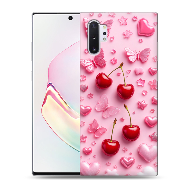 Силиконовый противоударный чехол на Samsung Galaxy Note 10 Plus с принтом для девочек Силиконовый противоударный чехол на Samsung Galaxy Note 10 Plus с принтом для девочек