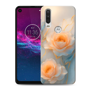 Силиконовый чехол на Motorola One Action с принтом Женский