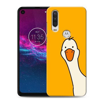 Силиконовый чехол на Motorola One Action с принтом Утка