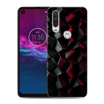 Силиконовый чехол на Motorola One Action с принтом Абстракция