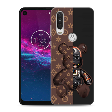 Силиконовый чехол на Motorola One Action с принтом Луи робот
