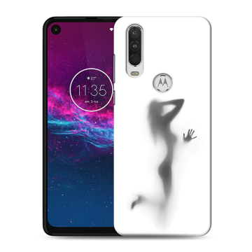 Силиконовый чехол на Motorola One Action с принтом Силуэт