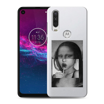 Силиконовый чехол на Motorola One Action с принтом Мона Лиза