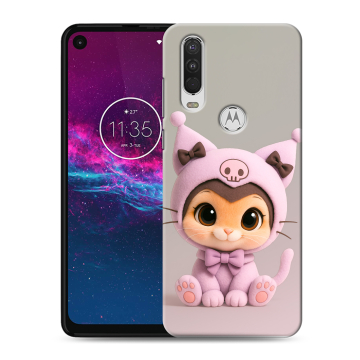 Силиконовый чехол на Motorola One Action с принтом Куроми Kuromi 