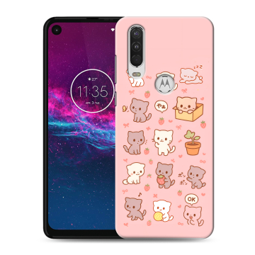 Силиконовый чехол на Motorola One Action с принтом Hello Kitty Хелоу Кити