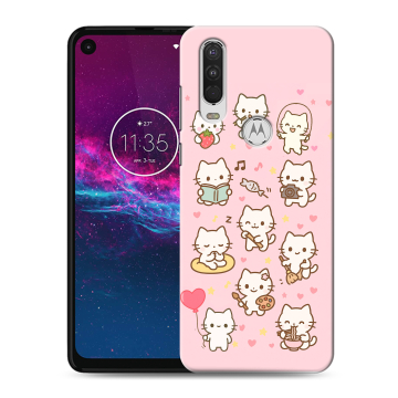 Силиконовый чехол на Motorola One Action с принтом Hello Kitty Хелоу Кити