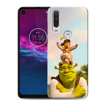 Силиконовый чехол на Motorola One Action с принтом Шрек Shrek Силиконовый чехол на Motorola One Action с принтом Шрек Shrek