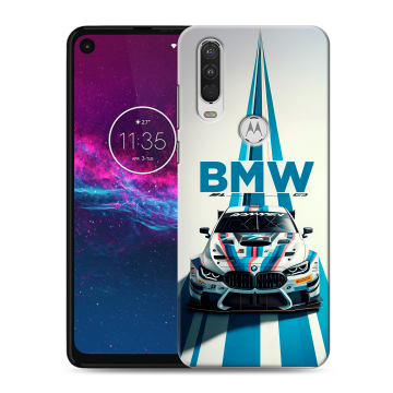 Силиконовый чехол на Motorola One Action с принтом БМВ BMW