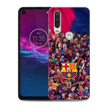 Силиконовый чехол на Motorola One Action с принтом Барселона Barcelona